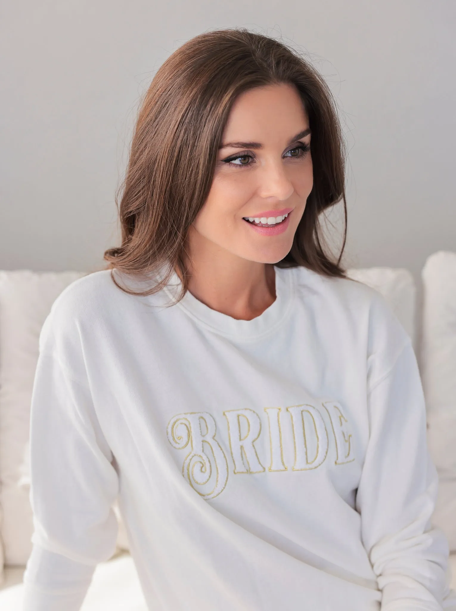 Shiraleah "Bride" Sweatshirt, Ivory