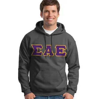 Sigma Alpha Epsilon Hooded Sweatshirt - G185 - TWILL