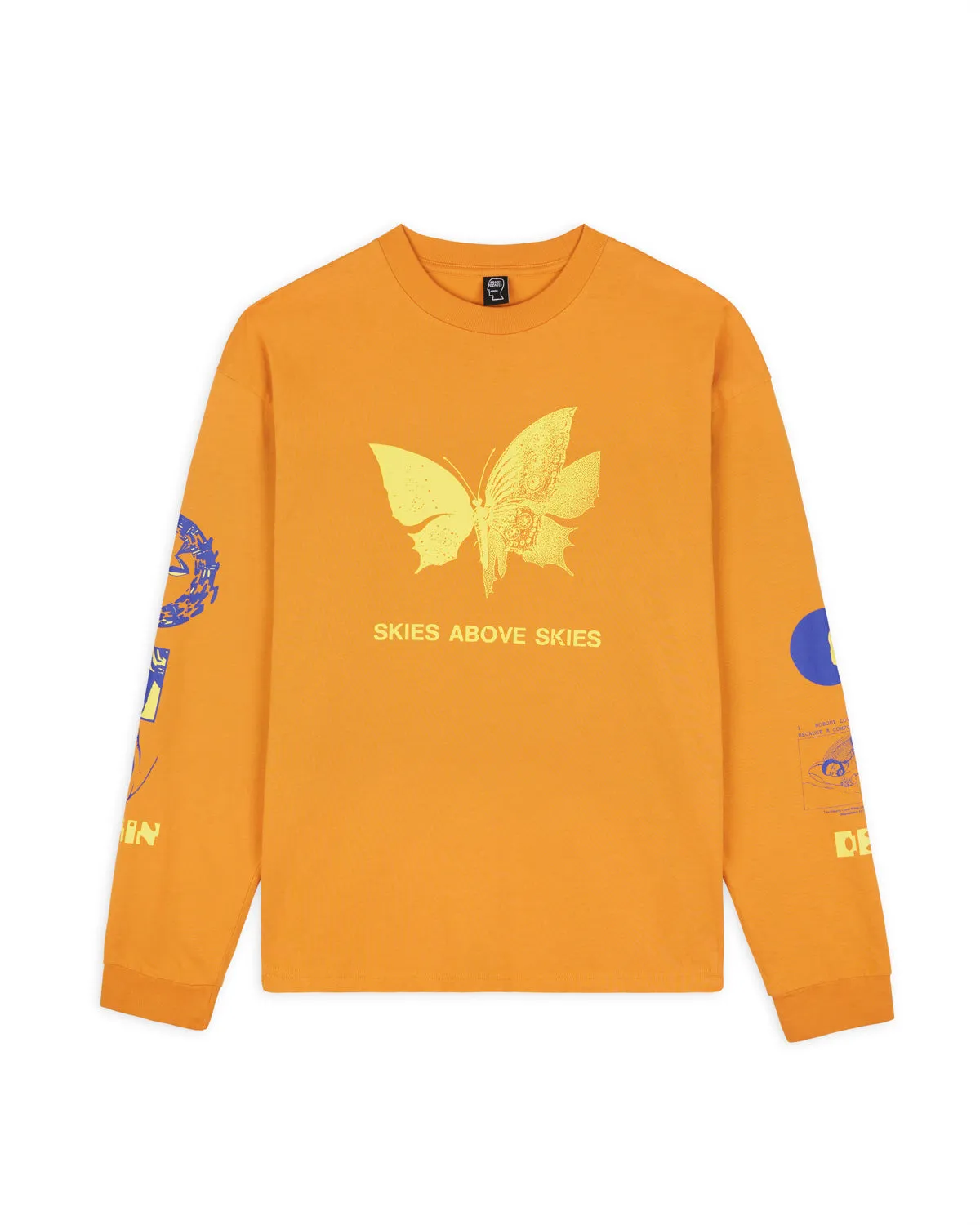 Skies Above Skies L/S Tee, Light Brown