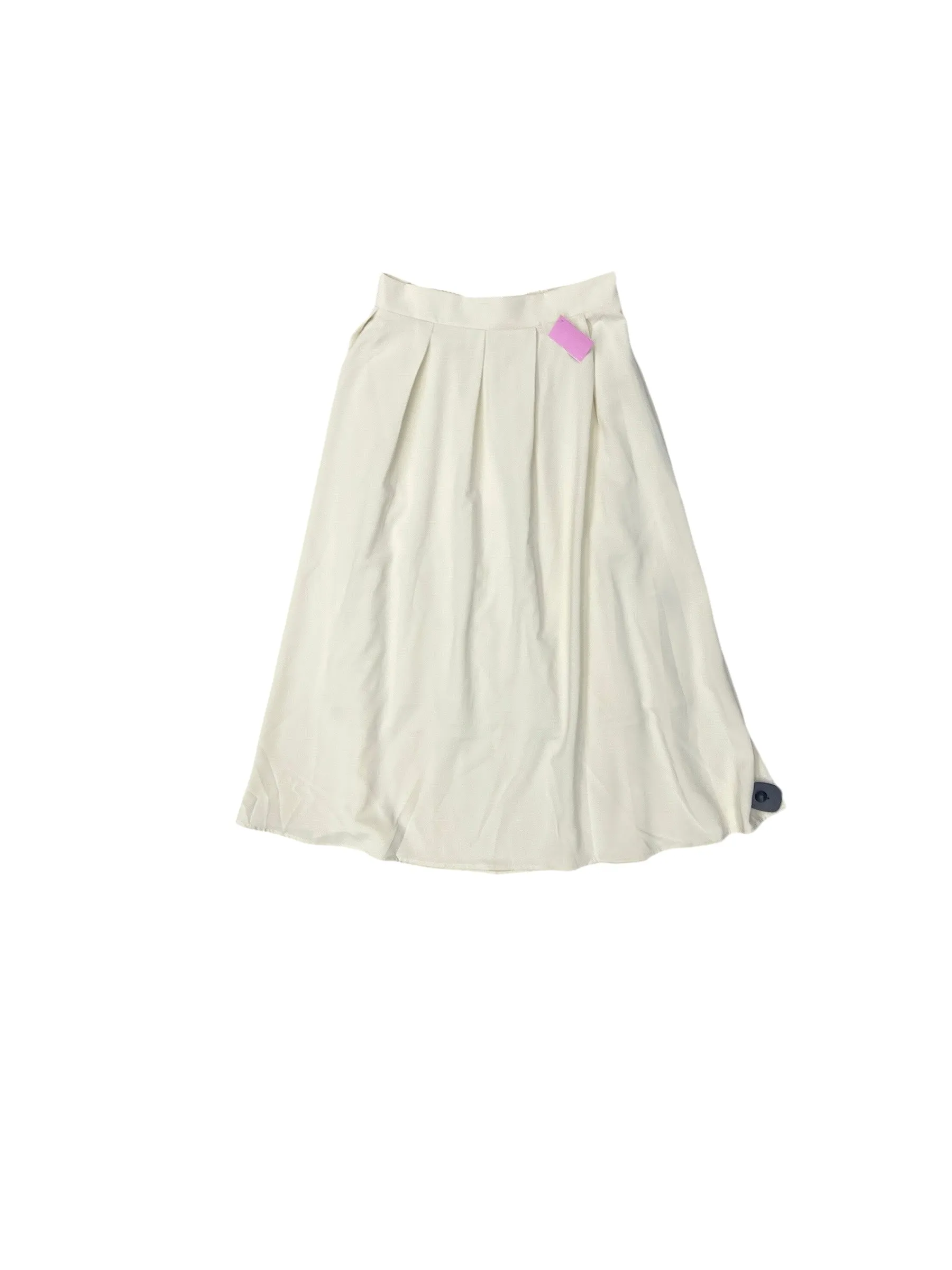 Skirt Maxi By Davy In Cream, Size: Xl