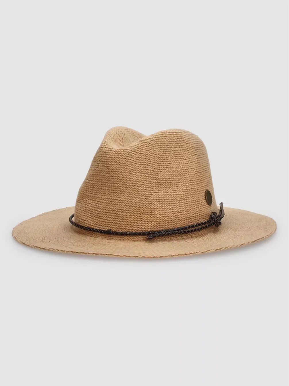 Spice Temple Knit Panama Hat in Sand