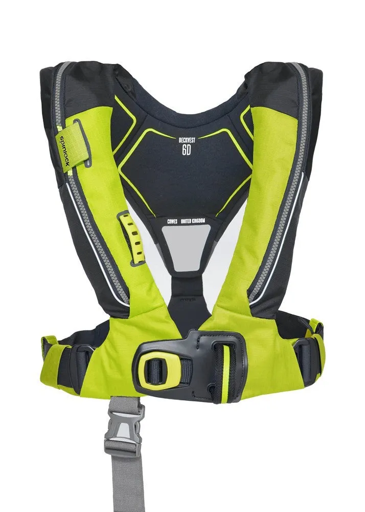 Spinlock Deckvest 6D 170N automatisch reddingsvest geel met quick release