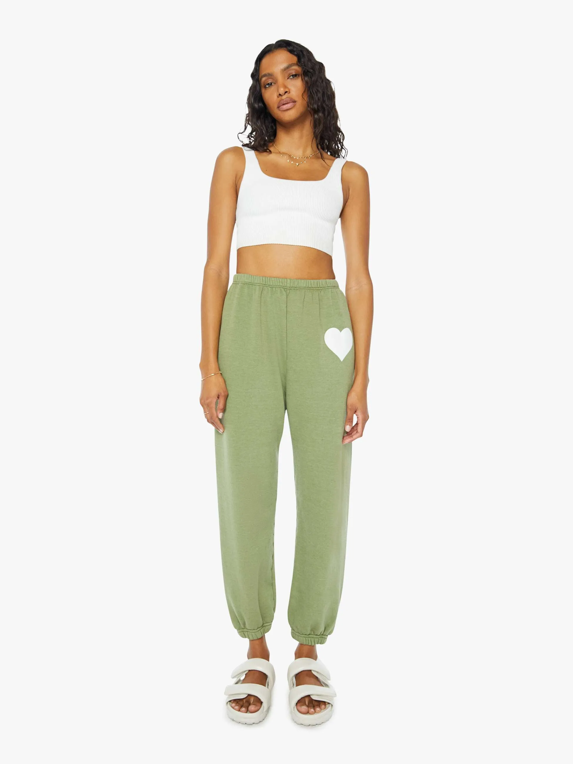 SPRWMN Heart Sweatpant - Artichoke