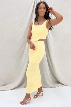 Stassie Maxi Skirt Yellow