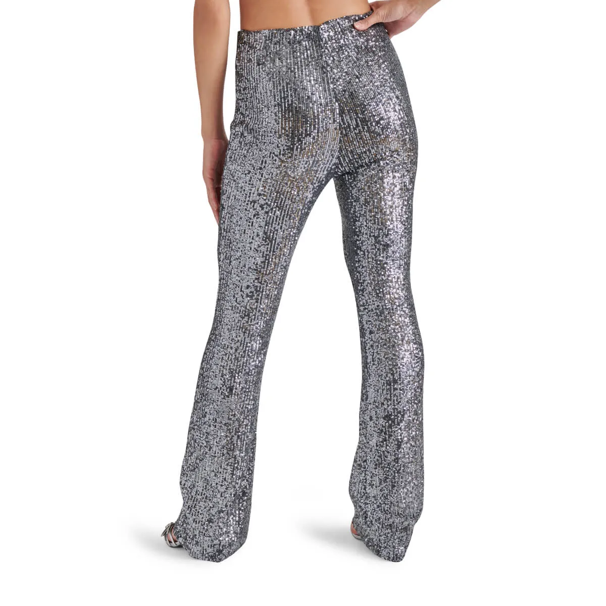 Steve Madden Citrine Stretch Sequin Flare Leg Legging Pants