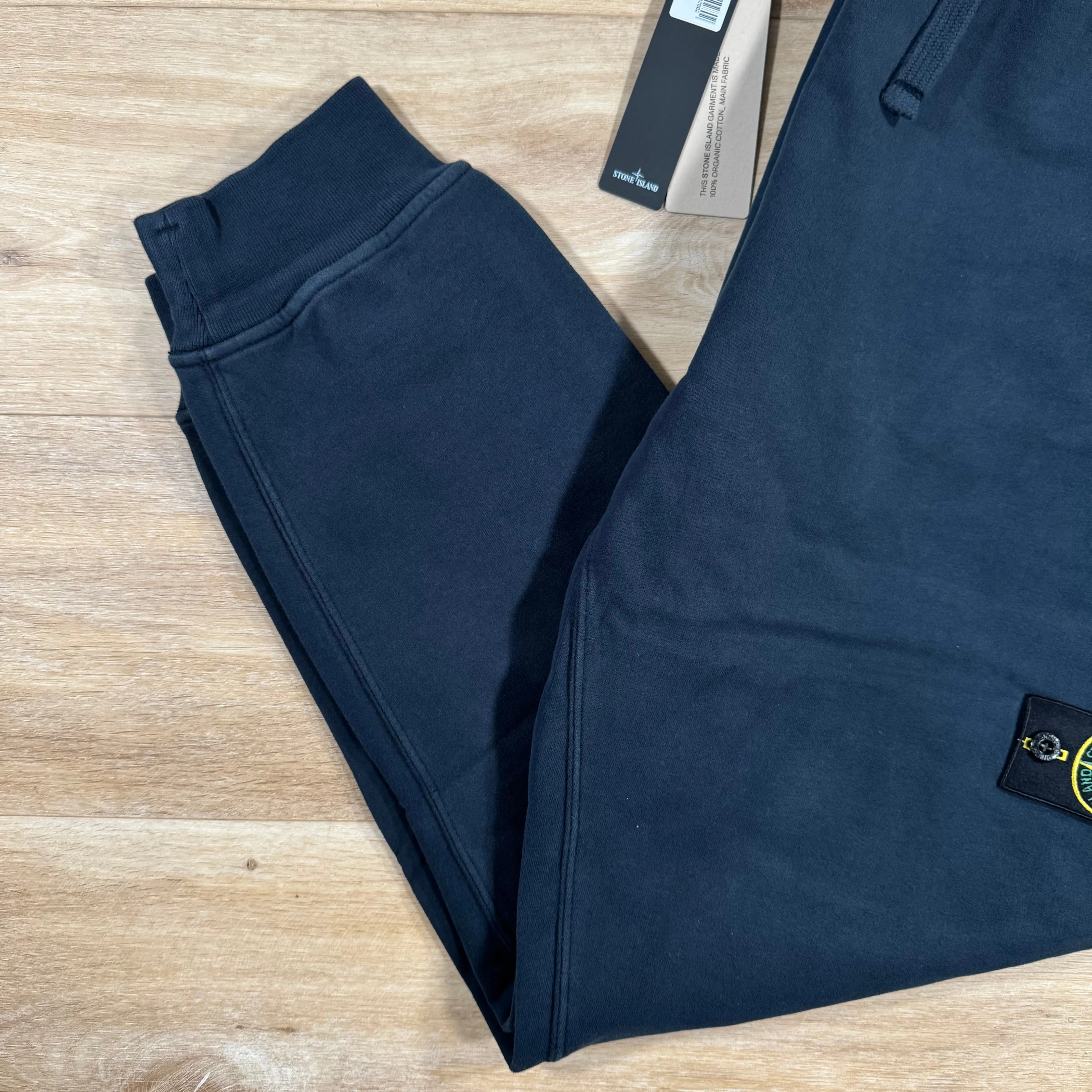 Stone Island Brushed Cotton Sweatpants in Navy