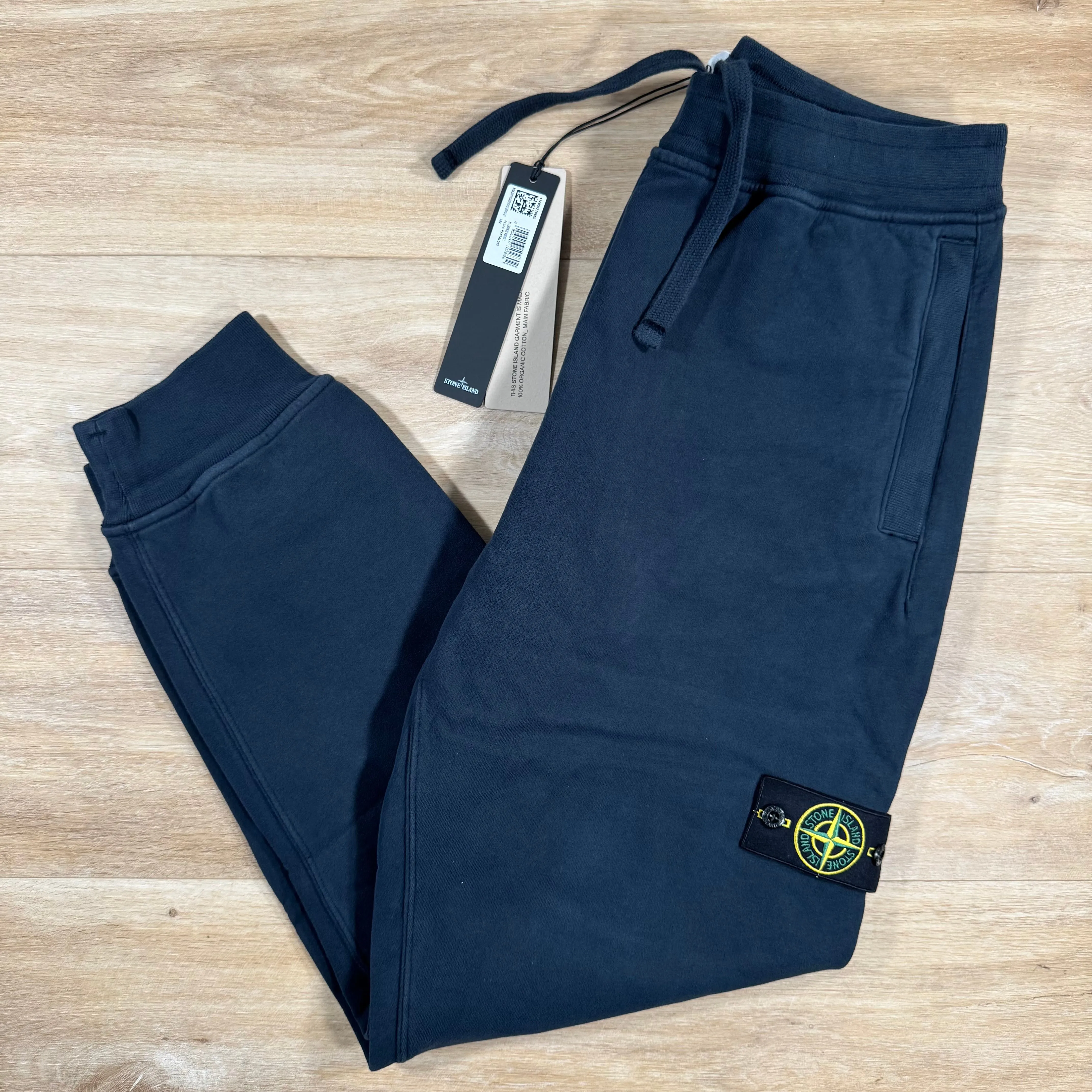 Stone Island Brushed Cotton Sweatpants in Navy