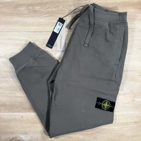 Stone Island Brushed Cotton Sweatpants in Walnut Brown