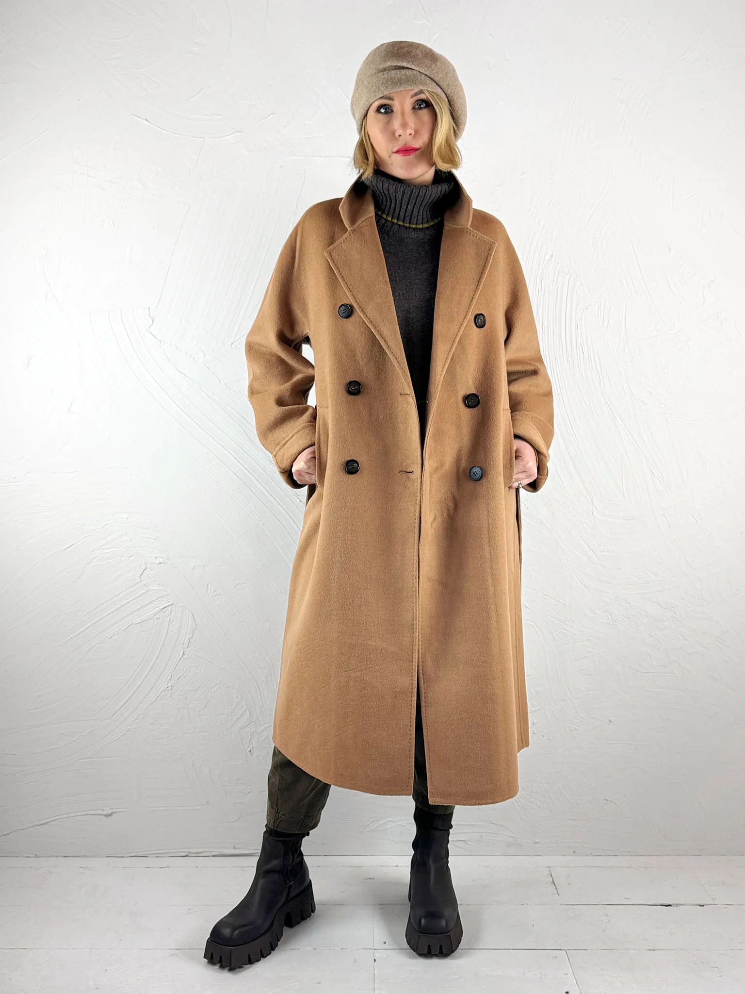 Sunny Studio Sophia Camel Coat