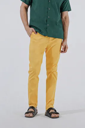 The Perfect Men Slim Fit Pants - Mustard