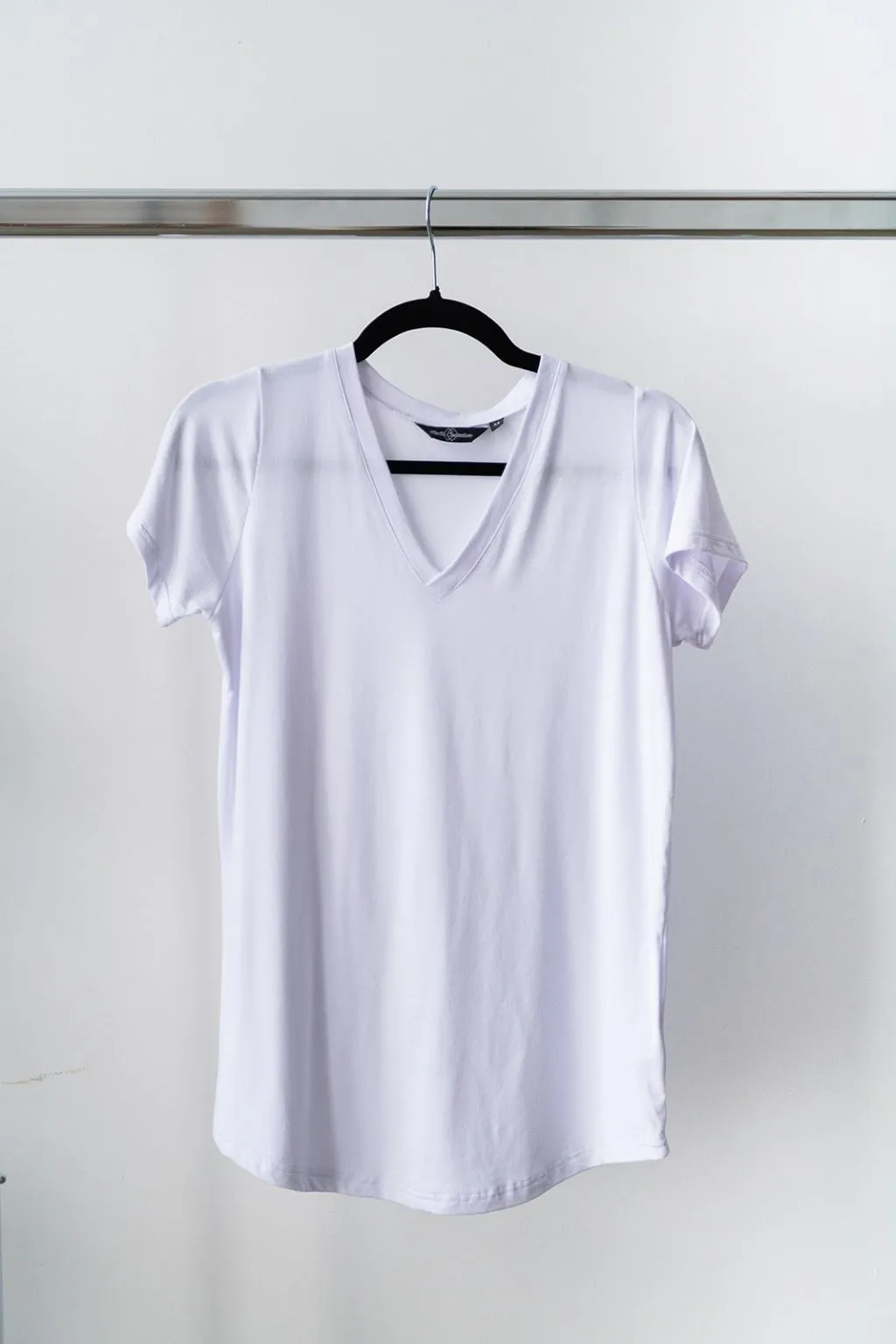 The V-Neck Perfect Tee in White