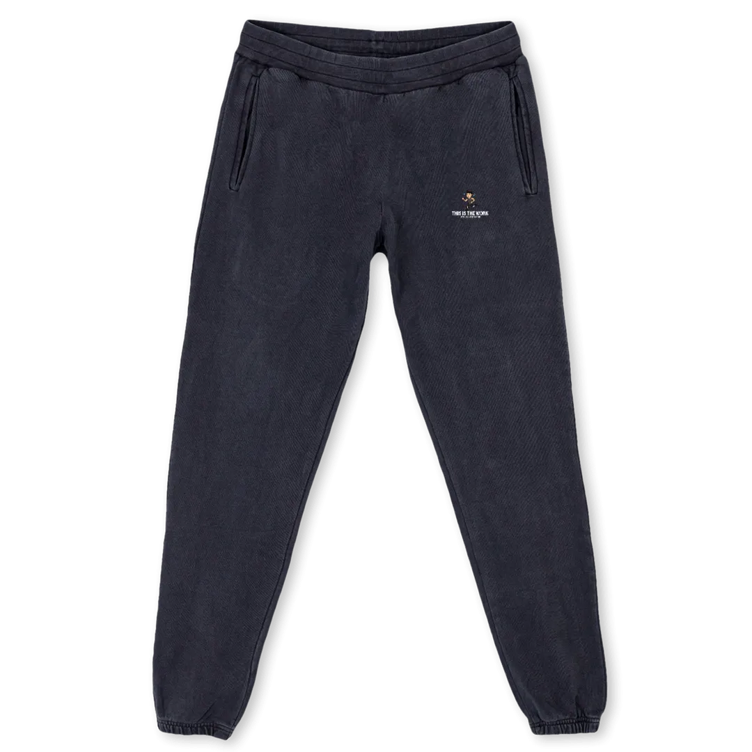 THEWRKJOG Vintage Black Sweatpants.