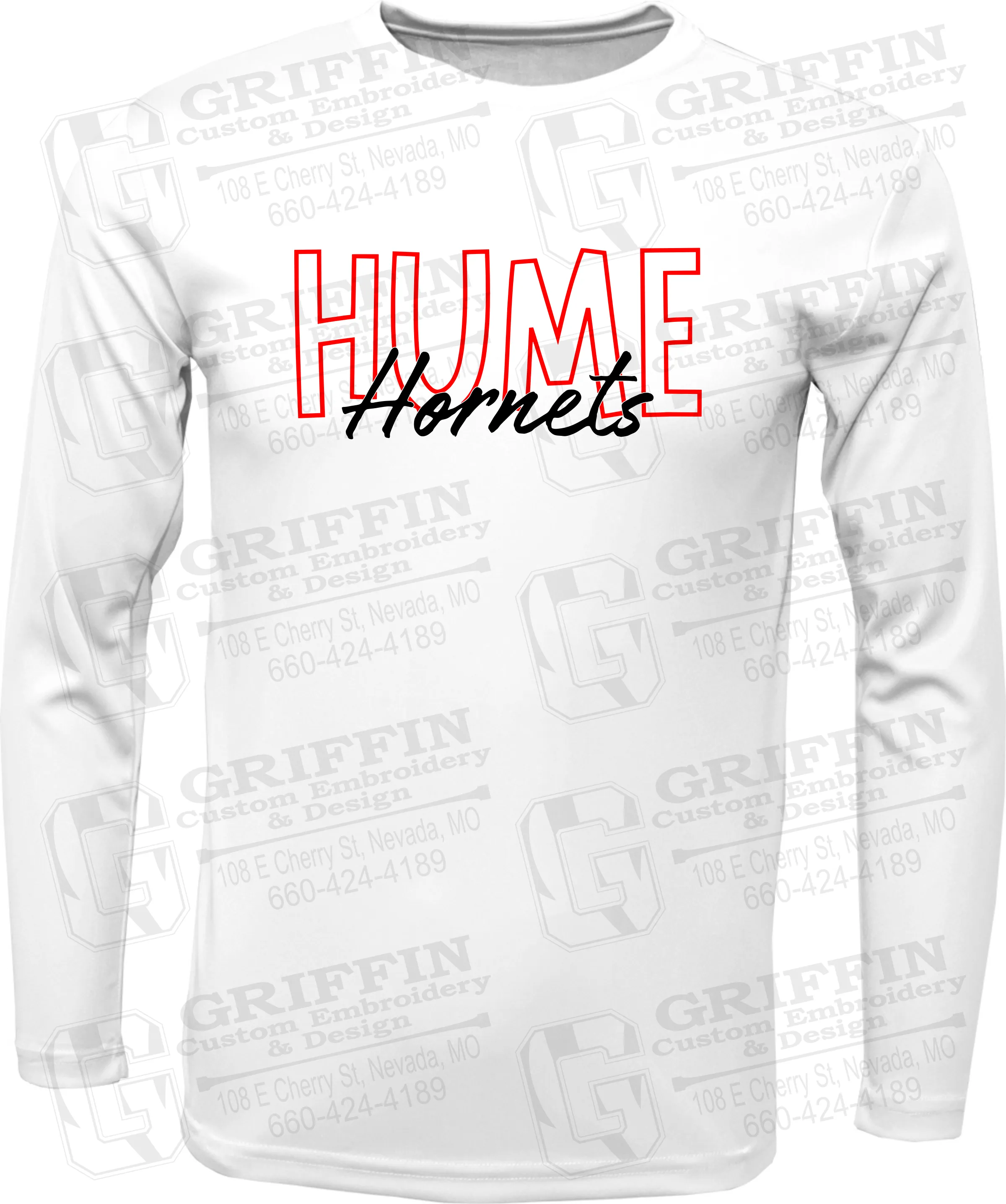 Toddler Dry-Fit Long Sleeve T-Shirt - Hume Hornets 24-E