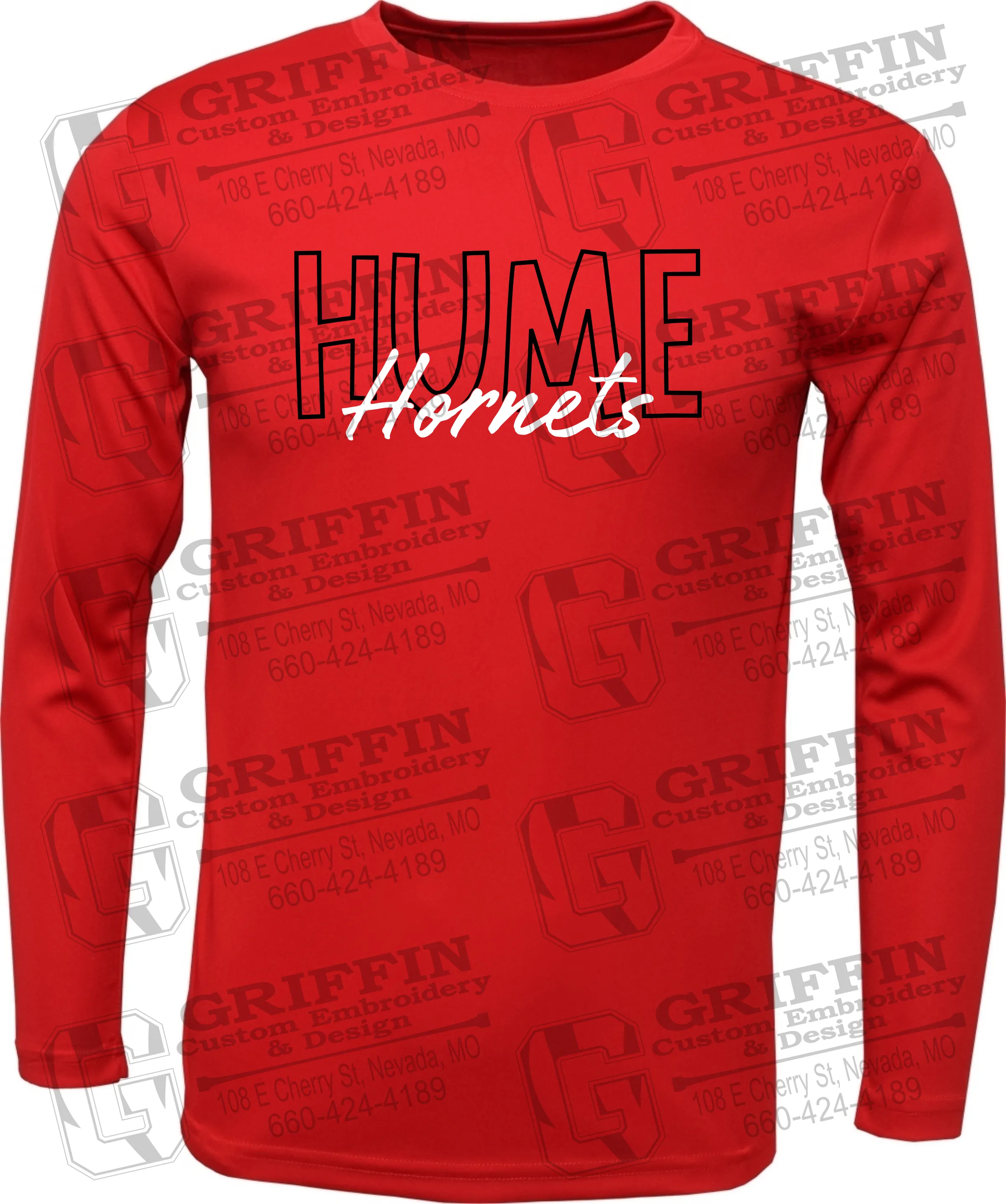 Toddler Dry-Fit Long Sleeve T-Shirt - Hume Hornets 24-E