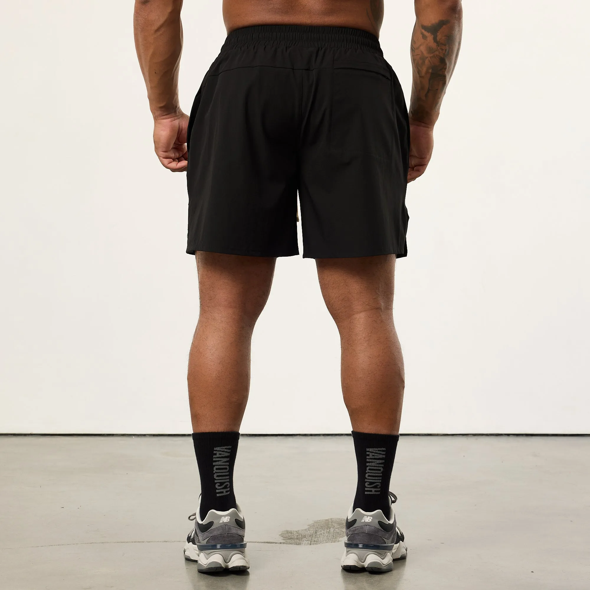 Vanquish Black Signature Woven Shorts