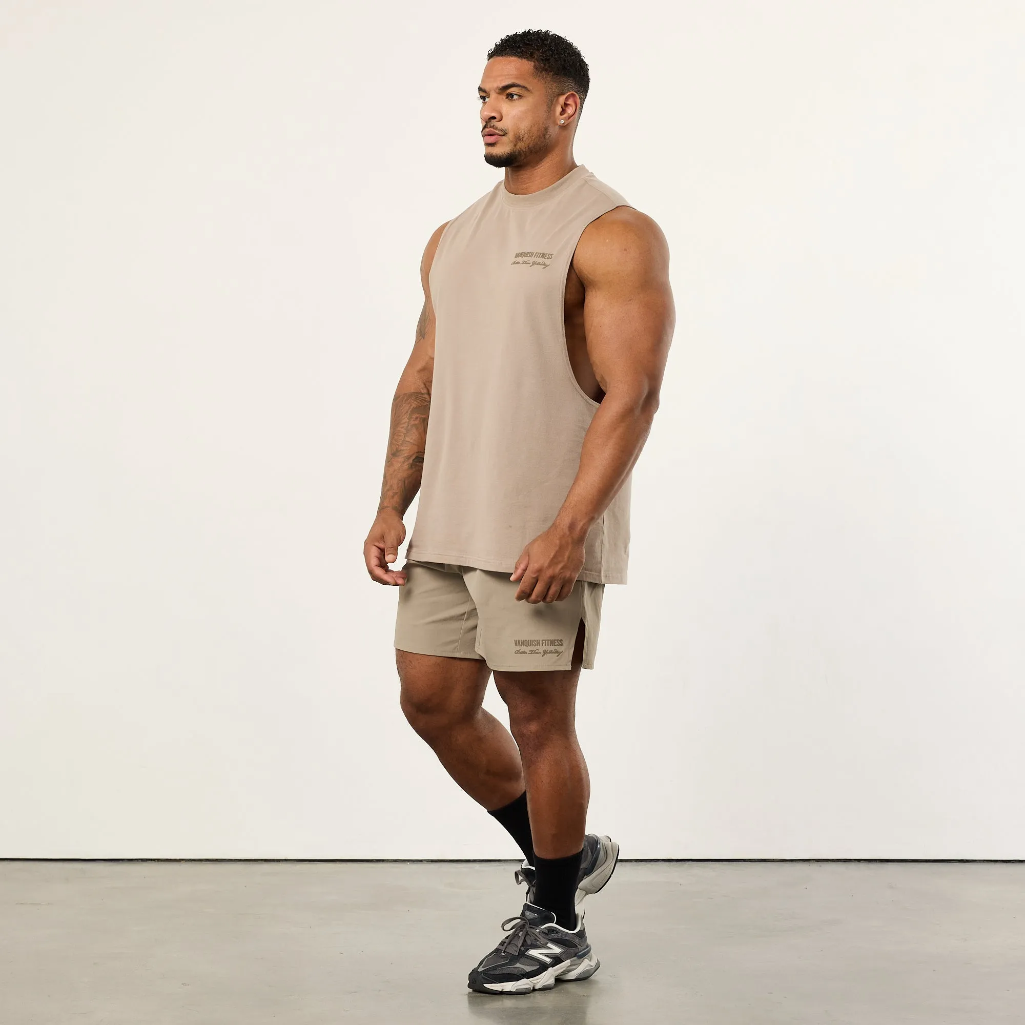 Vanquish Sand Signature Woven Shorts