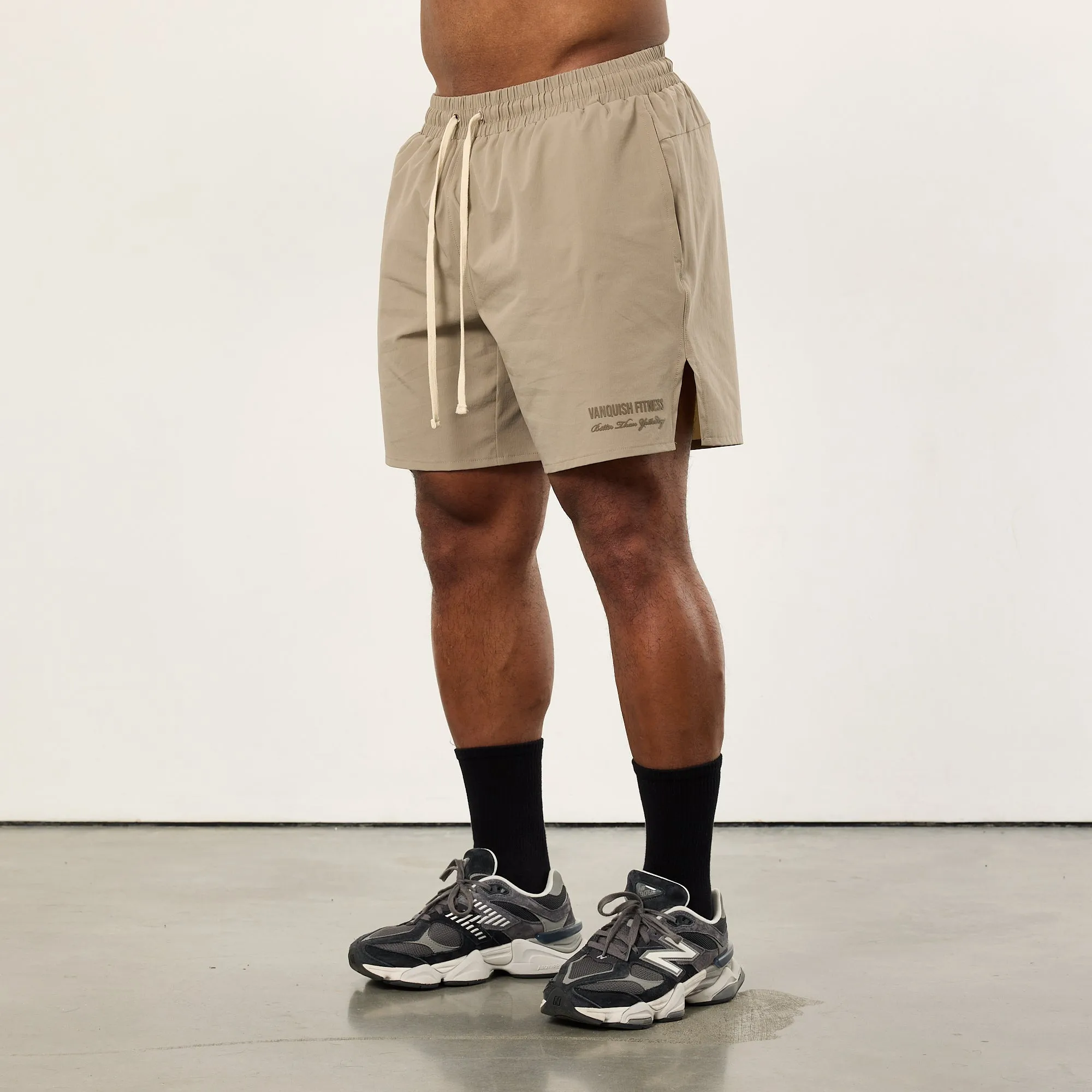 Vanquish Sand Signature Woven Shorts