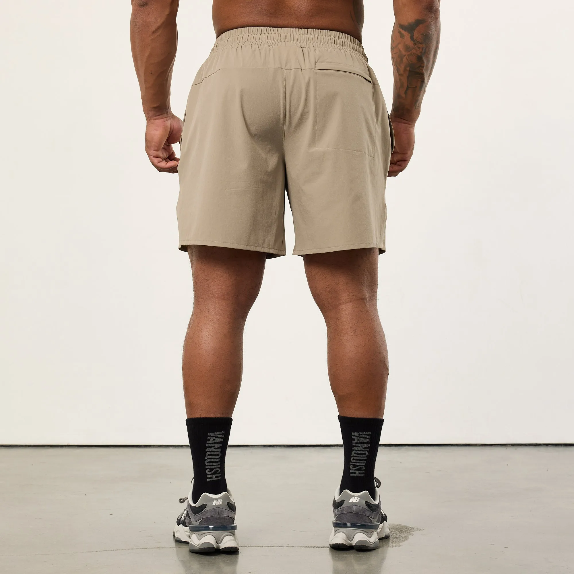 Vanquish Sand Signature Woven Shorts