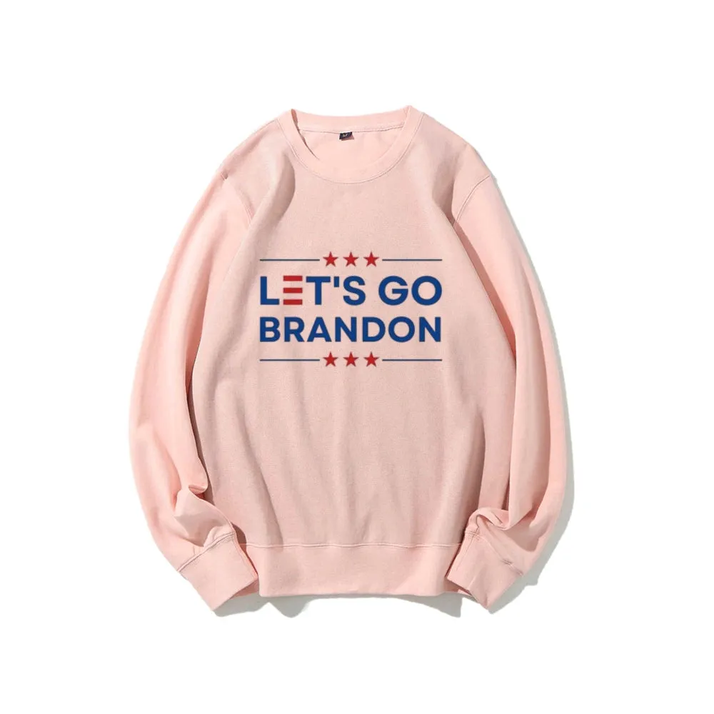 Women Let's Go Brandon Graphic Sweatshirts