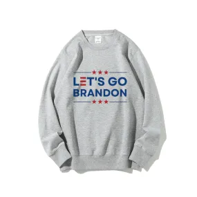 Women Let's Go Brandon Graphic Sweatshirts