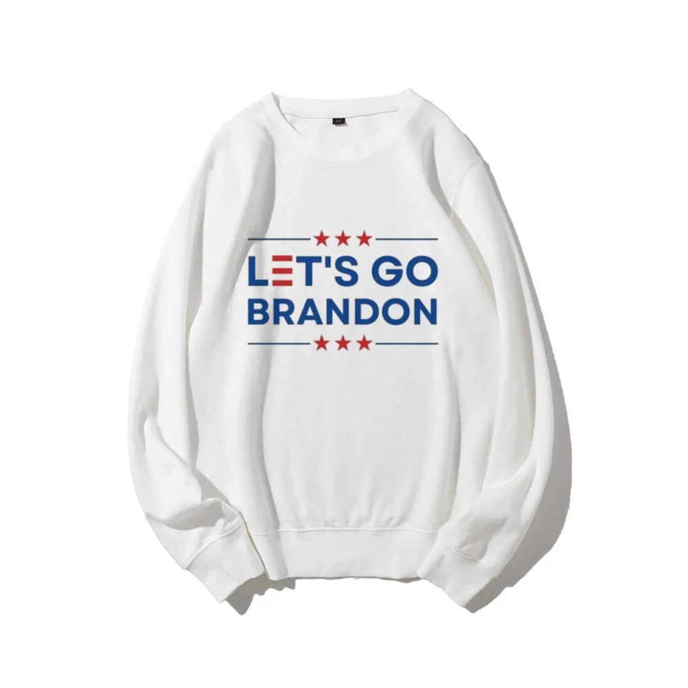 Women Let's Go Brandon Graphic Sweatshirts