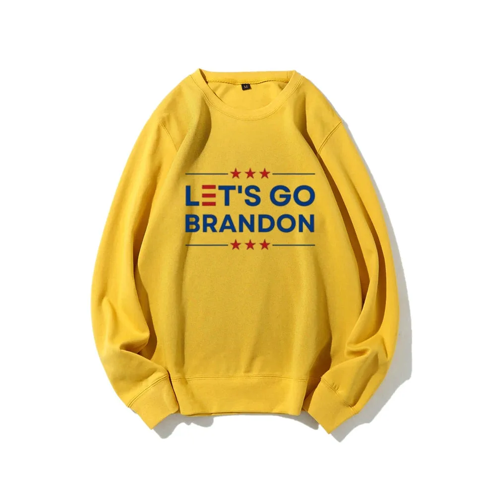 Women Let's Go Brandon Graphic Sweatshirts