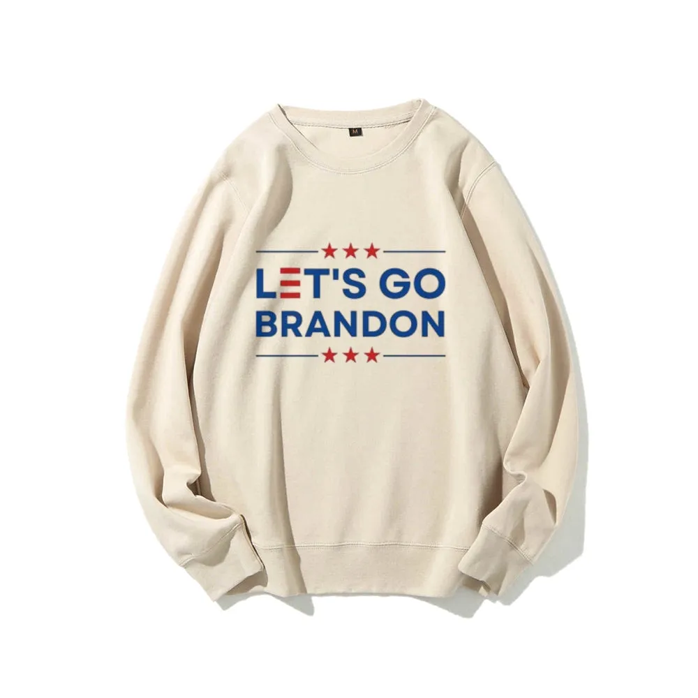 Women Let's Go Brandon Graphic Sweatshirts