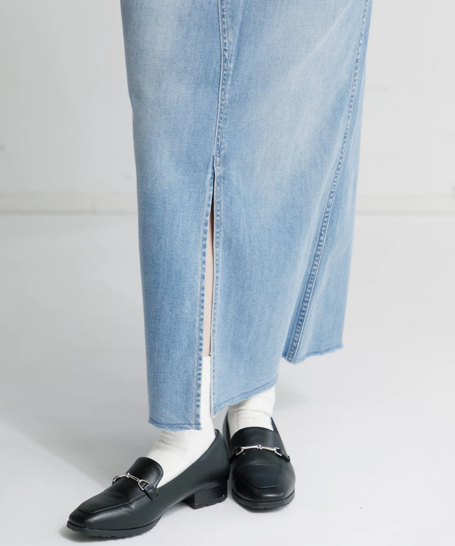 【WOMEN】Healthy denim Pear Maxi