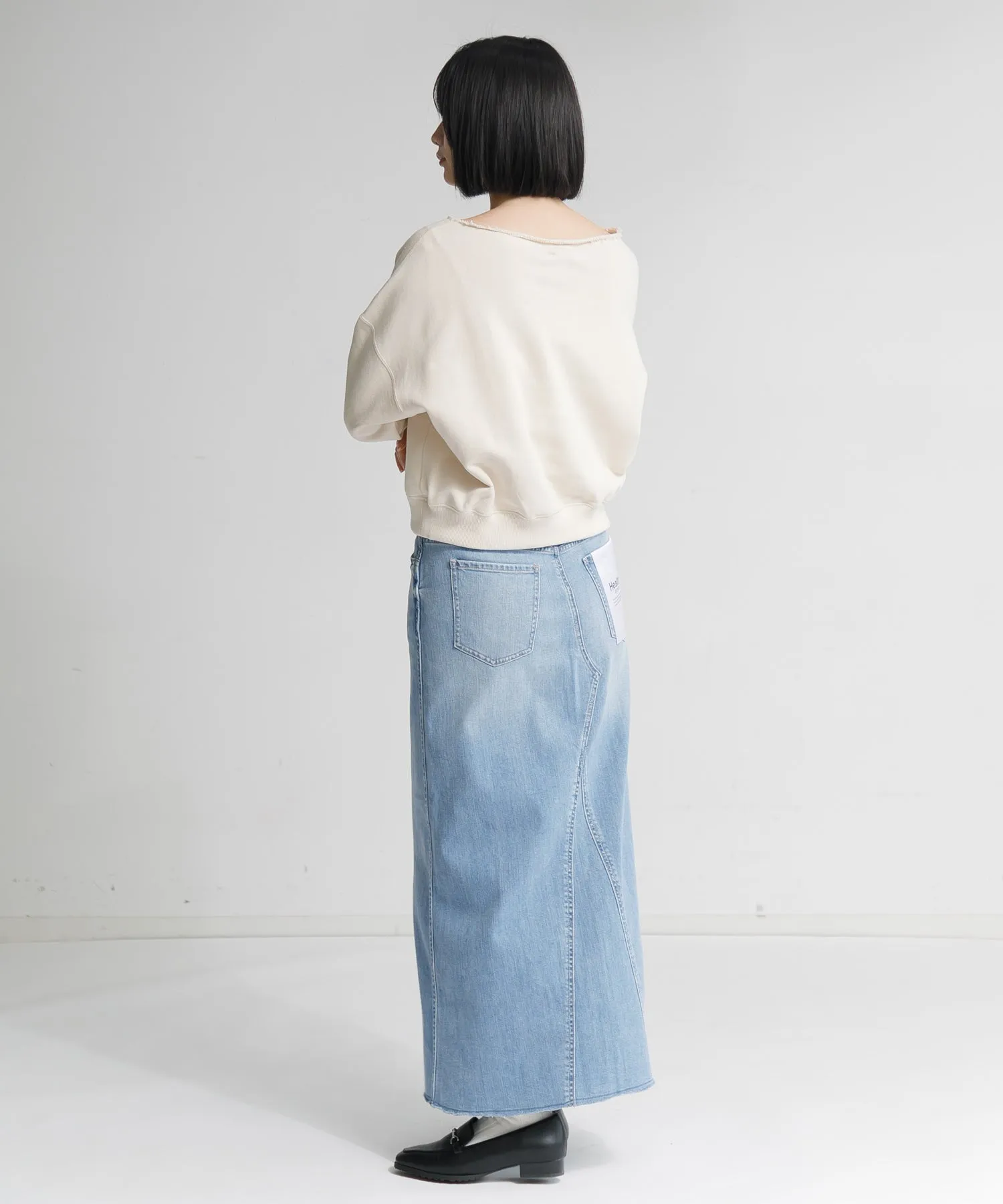 【WOMEN】Healthy denim Pear Maxi