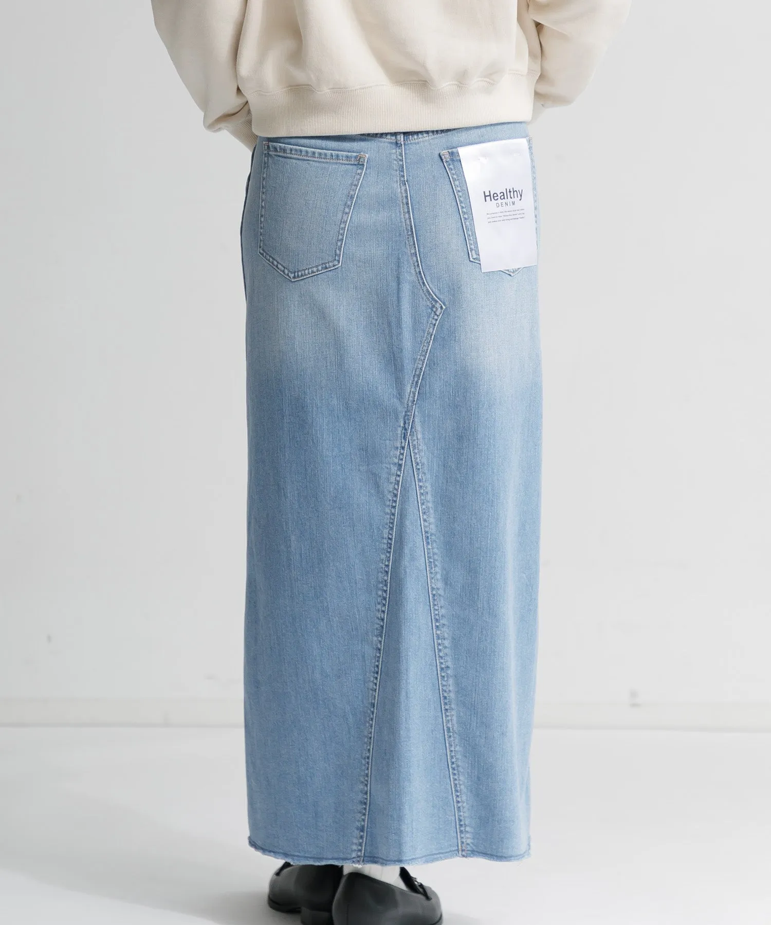 【WOMEN】Healthy denim Pear Maxi