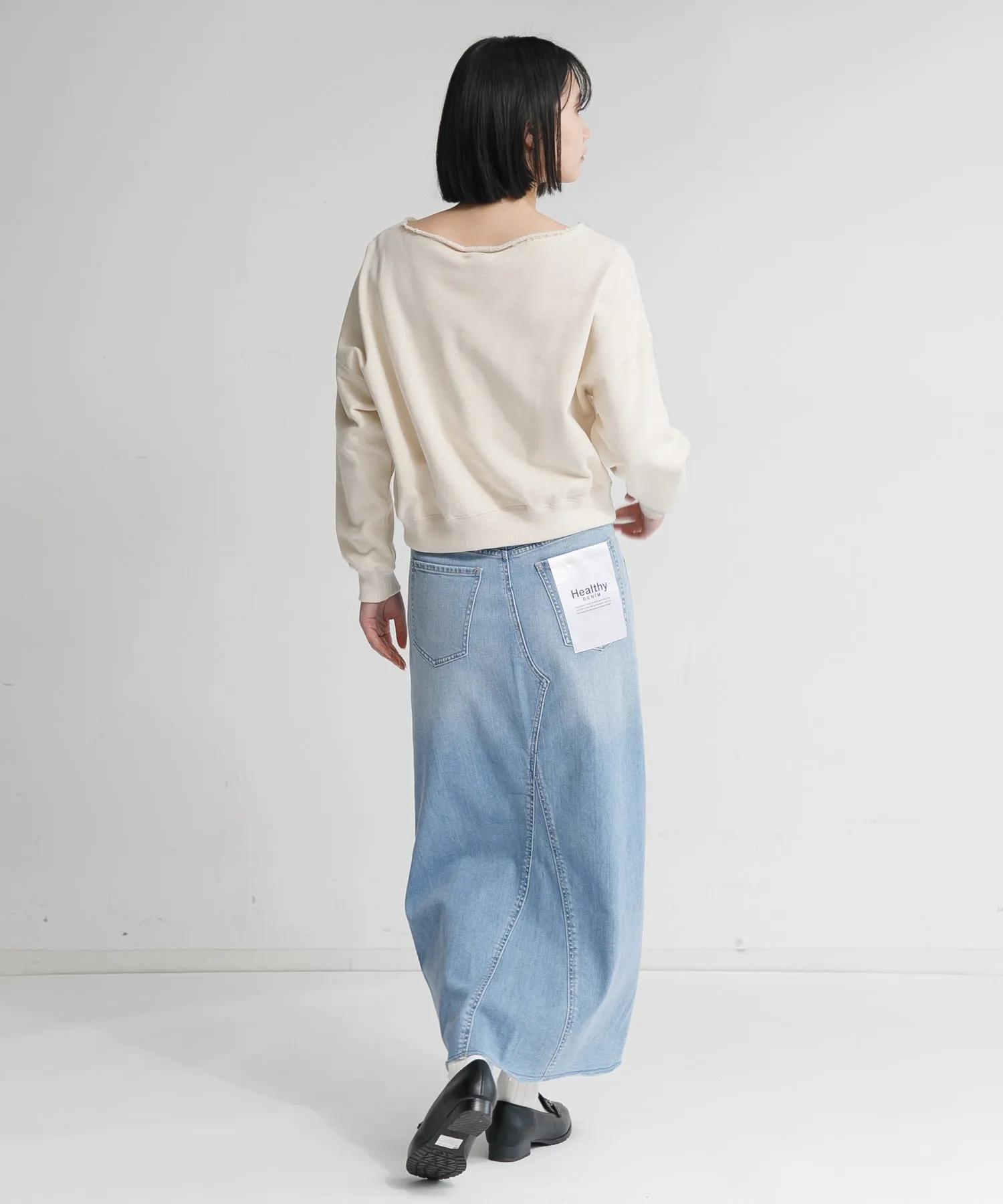 【WOMEN】Healthy denim Pear Maxi