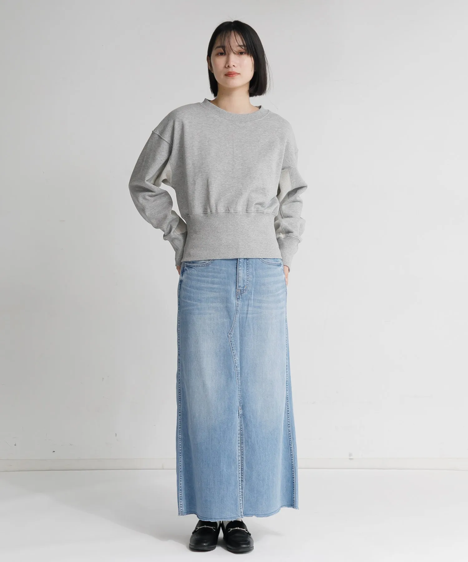 【WOMEN】Healthy denim Pear Maxi