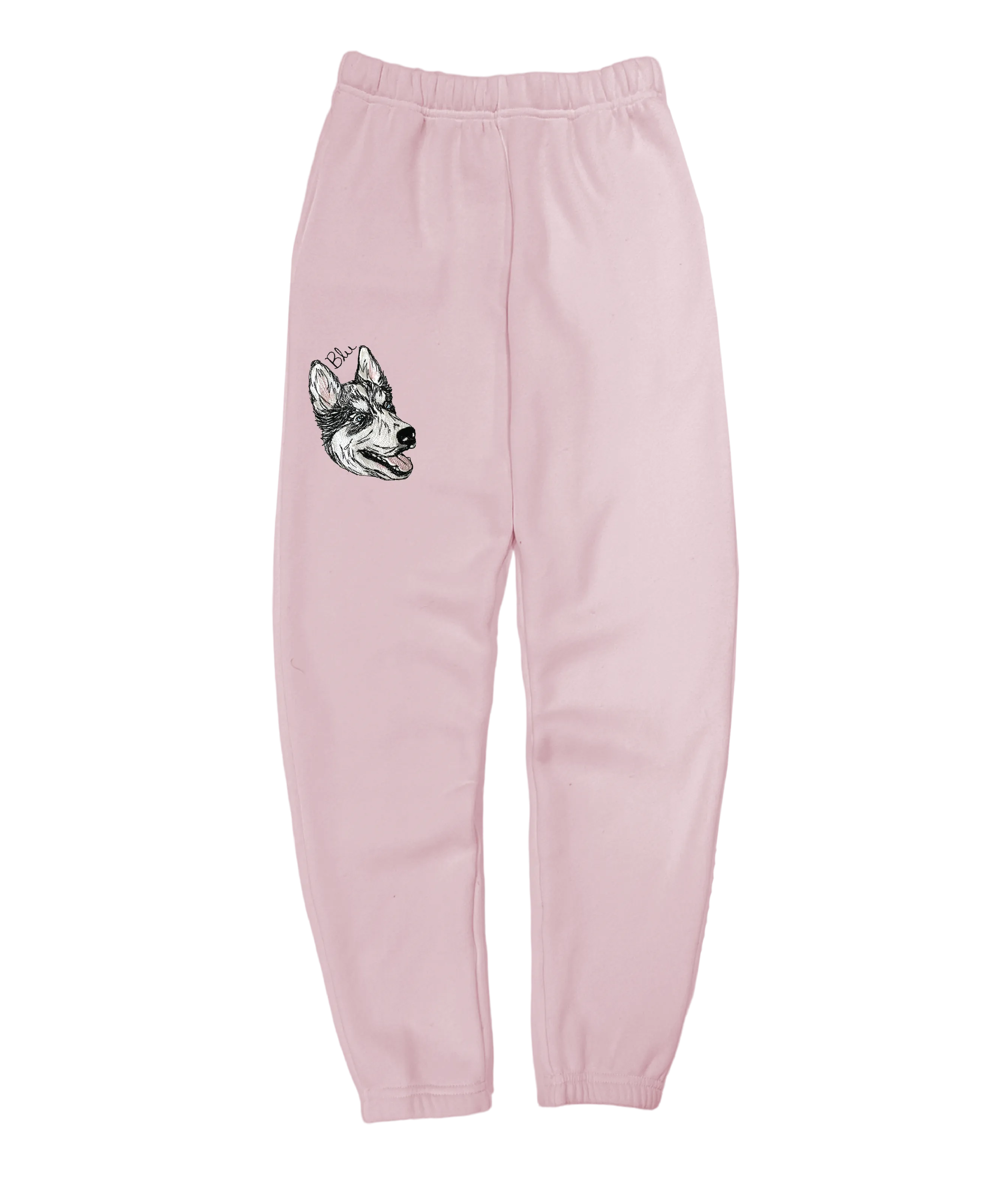 Women's Doodle Style Custom Pet Portrait Classic Sweatpants