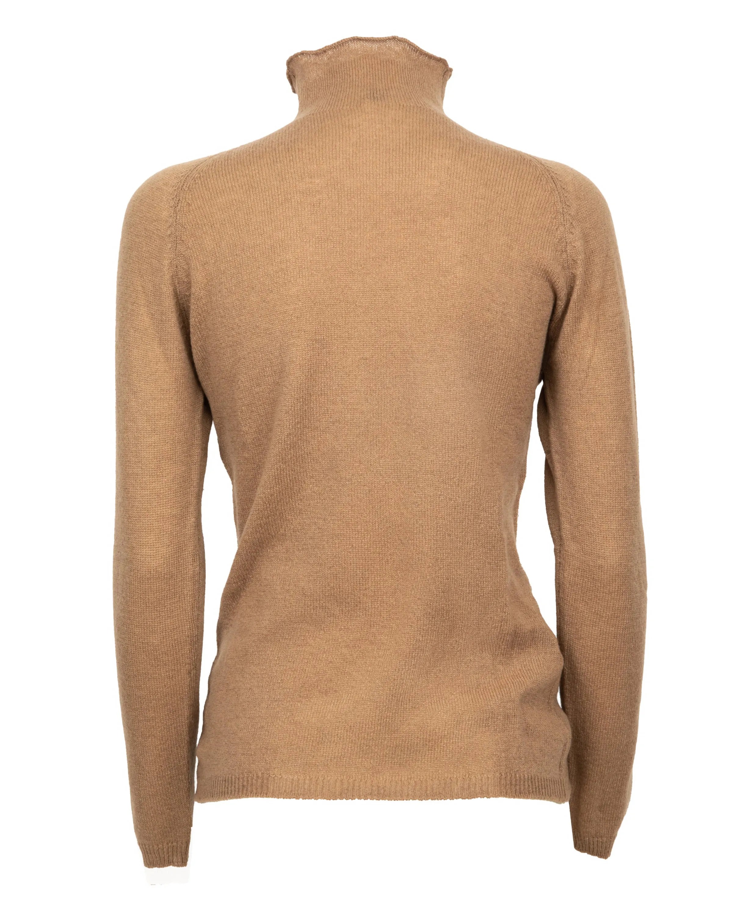 Women's Ultralight Cashmere Raglan Turtleneck Camel