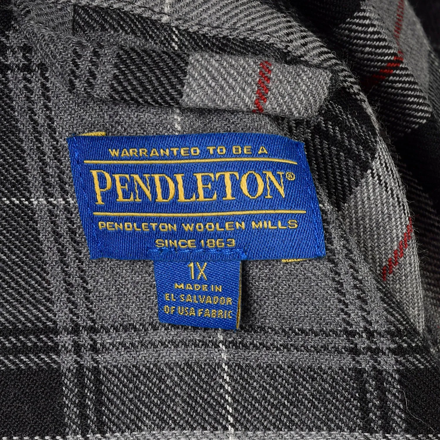 XXL Pendleton Plaid Pant Suit with Gray Shirt Jacket