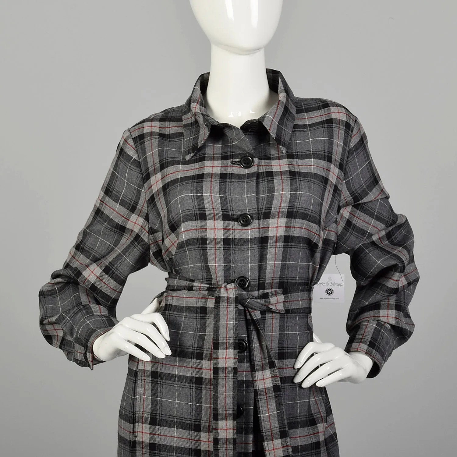 XXL Pendleton Plaid Pant Suit with Gray Shirt Jacket